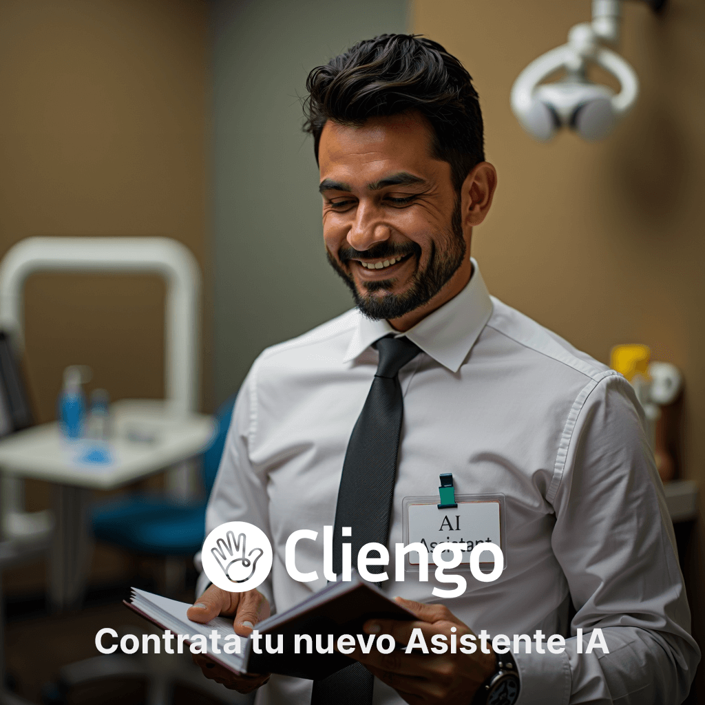 Un hombre de mediana edad, vestido formalmente, sonríe atento frente a la cámara, proyectando profesionalismo y cercanía. Se encuentra en una oficina, leyendo una libreta.